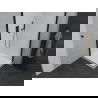 Mexen Pretoria Duo douchecabine 70 x 70 cm, transparant, zwart + Flat douchebak - 852-070-070-70-02-4010B