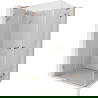 Mexen Lunar L Duo Pendeltür-Duschkabine 100 x 75 cm, transparent, gebürstetes Kupfer - 834L-100L-075P-65-00