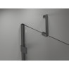 Mexen Lunar Duo kabina za tuširanje s dvostrukim vratima lijeva 115 x 100 cm, prozirna, brušena siva - 834-115L-100P-66-00