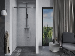 Mexen Apia schuifdeuren douche 105 cm, transparant, chroom - 845-105-000-01-00