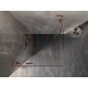 Mexen Lunar L Duo hinged dušikabiin 105 x 105 cm, läbipaistev, harjatud vask - 834L-105L-105P-65-00
