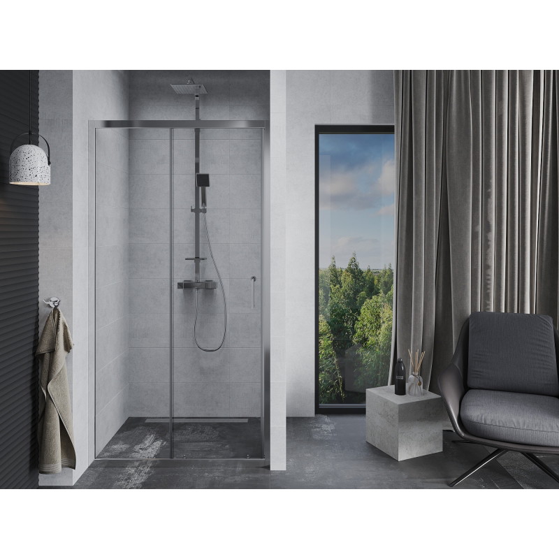 Mexen Apia sliding shower doors 120 cm, transparent, chrome - 845-120-000-01-00