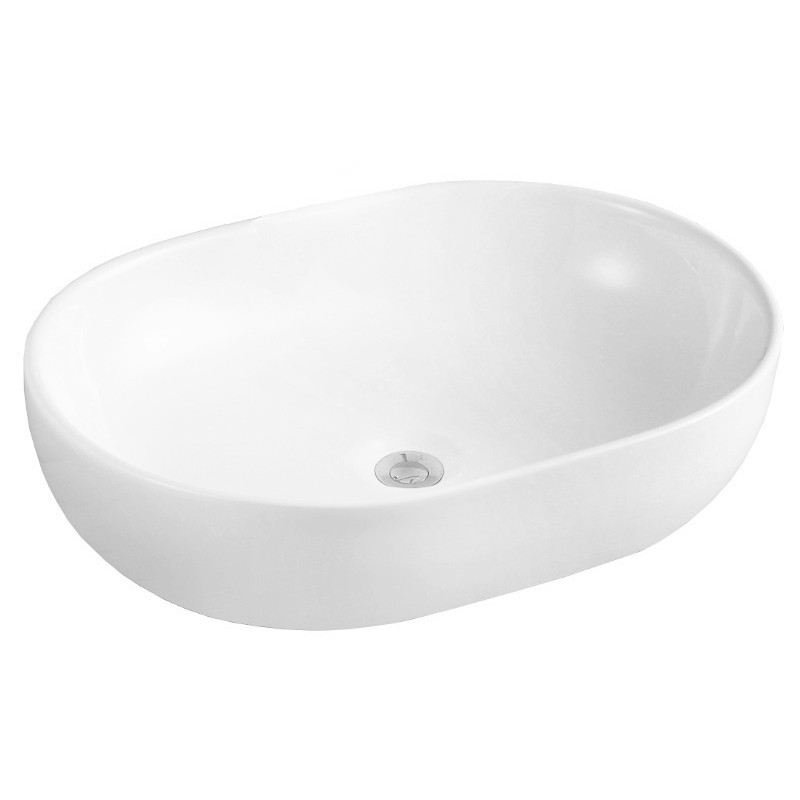 Mexen Viki opbouwwastafel 59 x 40 cm, wit - 21056000