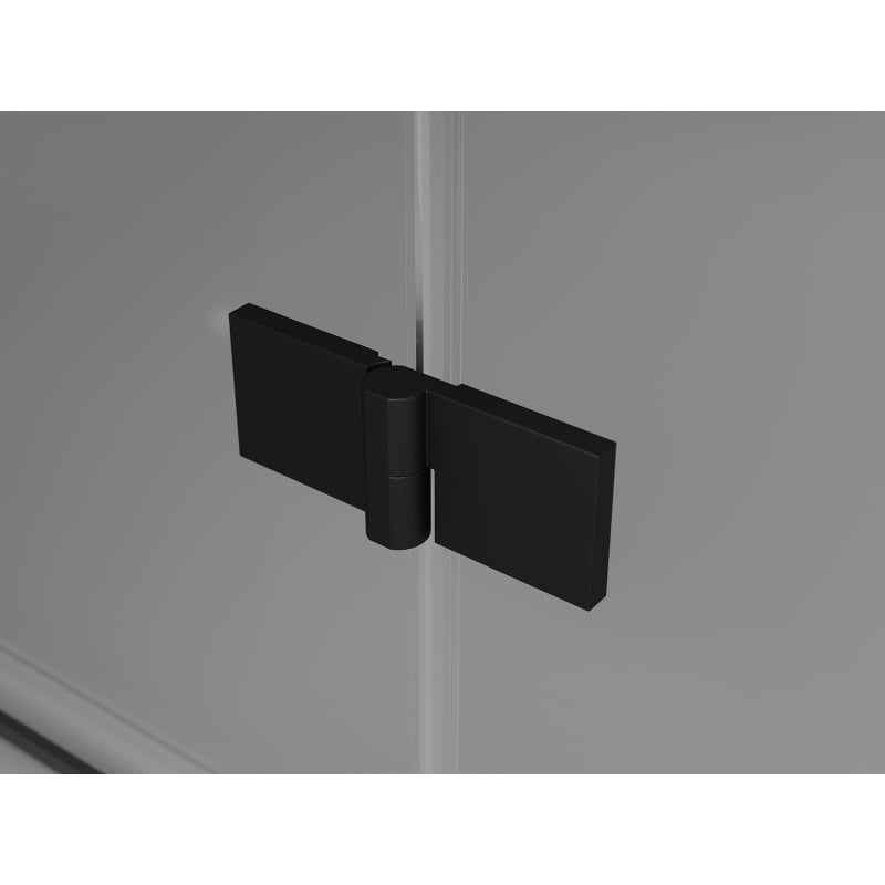 Mexen Lunar Duo kabina prysznicowa uchylna 85 x 85 cm, transparent, czarna - 834-085L-085P-70-00