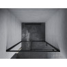 Mexen Apia Schiebetür Duschwand 100 cm, transparent, schwarz - 845-100-000-70-00