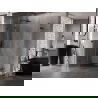 Mexen Lunar Duo draaideur douchecabine 100 x 80 cm, transparant, zwart - 834-100L-080P-70-00