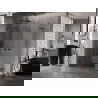 Mexen Lunar Duo draaideur douchecabine 100 x 80 cm, transparant, zwart - 834-100L-080P-70-00