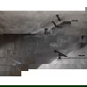 Mexen Lunar Duo draaideur douchecabine 110 x 80 cm, transparant, zwart - 834-110L-080P-70-00