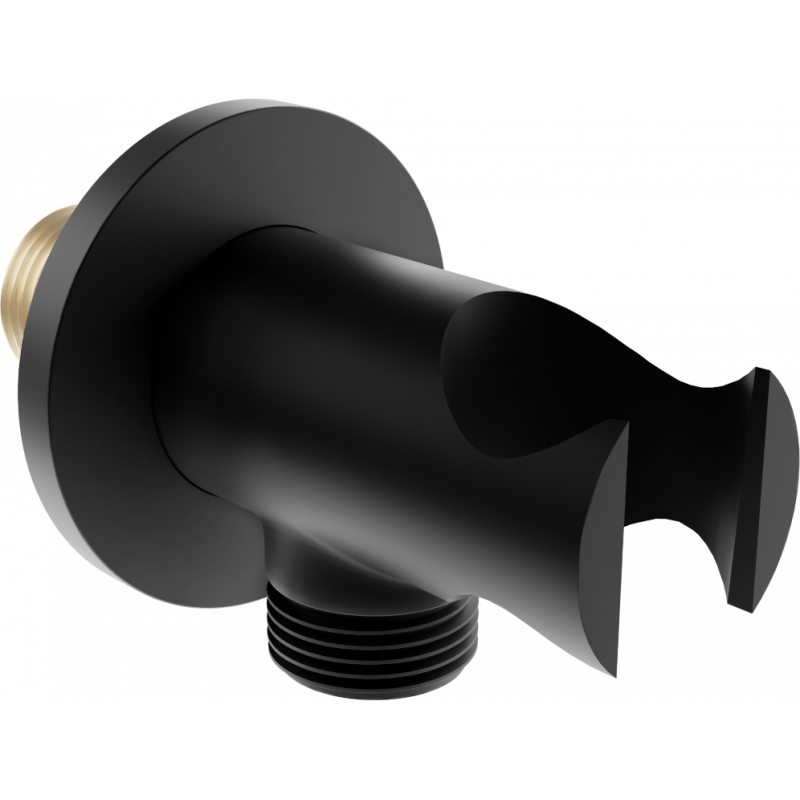 Mexen Kai angular connection, black - 79301-70