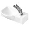 Mexen Hugo lavabo de encimera izquierdo 40 x 22 cm, blanco - 21254000L