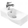 Mexen Hugo countertop washbasin right 40 x 22 cm, white - 21254000R