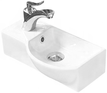 Mexen Hugo countertop right washbasin 40 x 22 cm, white - 21254000R