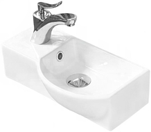 Mexen Hugo opzetwastafel rechts 40 x 22 cm, wit - 21254000R