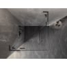 Mexen Lunar L Duo shower enclosure 70 x 70 cm, transparent, brushed gun gray - 834L-070L-070P-66-00