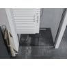 Mexen Apia schuifbare douchedeur 130 cm, strepen, chroom - 845-130-000-01-20