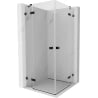 Mexen Lunar Duo cabine de douche pivotante 115 x 115 cm, transparent, noir - 834-115L-115P-70-00