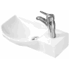 Mexen Hugo umywalka nablatowa lewa 45 x 24 cm, biała - 21254500L