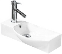 Mexen Hugo paremale poole paigaldatav valamukapp 50 x 23 cm, valge - 21255000R