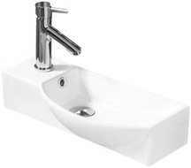 Mexen Hugo right countertop sink 50 x 23 cm, white - 21255000R