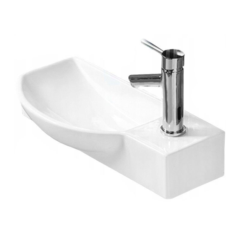 Mexen Hugo umivalnik nadpultni levi 50 x 23 cm, bel - 21255000L