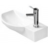 Mexen Hugo linkse opbouw wastafel 50 x 23 cm, wit - 21255000L