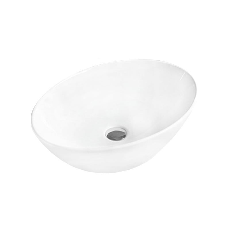 Mexen Marina lavabo à poser 56 x 38 cm, blanc - 21195600