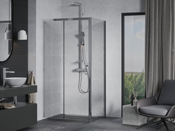 Mexen Apia cabine de douche coulissante 100 x 70 cm, transparent, chrome - 840-100-070-01-00