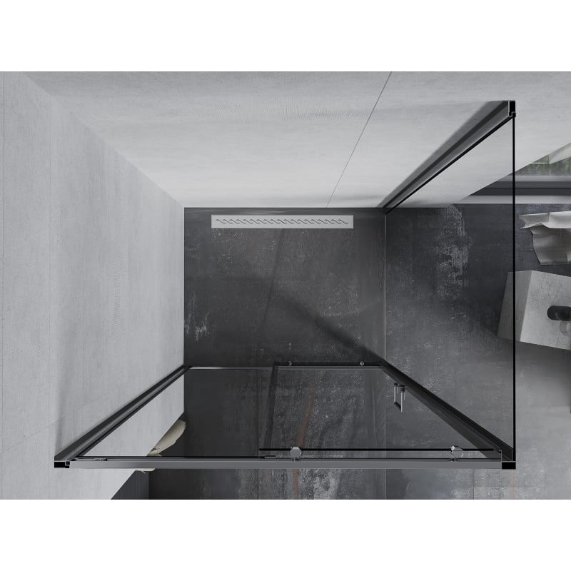 Mexen Apia Sliding Shower Enclosure 115 x 70 cm, Transparent, Chrome - 840-115-070-01-00