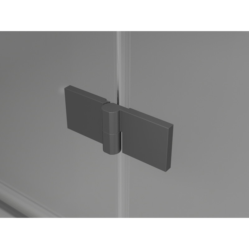 Mexen Lunar Duo kabina prysznicowa uchylna lewa 110 x 105 cm, transparent, gun metal - 834-110L-105P-95-00