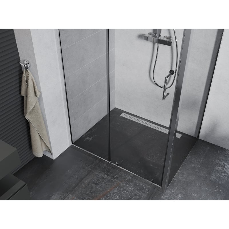 Mexen Apia liuguks dušinurk 120 x 70 cm, läbipaistev, kroom - 840-120-070-01-00
