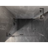 Mexen Lunar L Dubbele doucheruimte scharnierend links 95 x 90 cm, transparant, geborsteld grijs - 834L-095L-090P-66-00
