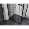 Mexen Apia cabine de douche coulissante 100 x 90 cm, transparente, noire - 840-100-090-70-00