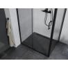 Mexen Apia cabine de douche coulissante 100 x 90 cm, transparente, noire - 840-100-090-70-00