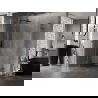Mexen Lunar L Duo Duschkabine schwenkbar 100 x 90 cm, transparent, gun gray gebürstet - 834L-100L-090P-66-00