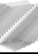 Mexen Lunar Duo cabina de ducha abatible izquierda 100 x 85 cm, transparente, níquel cepillado - 834-100L-085P-97-00