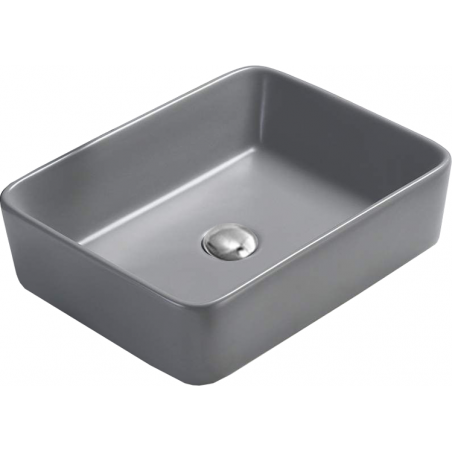 Mexen Catia lavabo da appoggio 48 x 37 cm, grigio chiaro opaco - 21314861