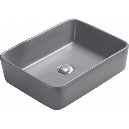 Mexen Catia lavabo sobre encimera 48 x 37 cm, gris claro mate - 21314861