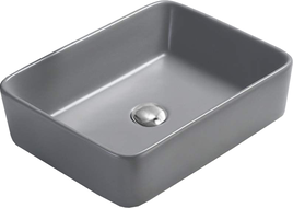 Mexen Catia Aufsatzwaschbecken 48 x 37 cm, hellgrau matt - 21314861