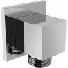 Mexen Cube angled connector, chrome - 79340-00