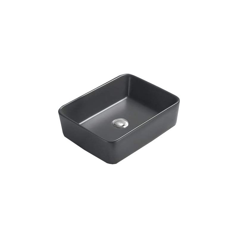 Mexen Catia Aufsatzwaschbecken 48 x 37 cm, dunkelgrau matt - 21314871