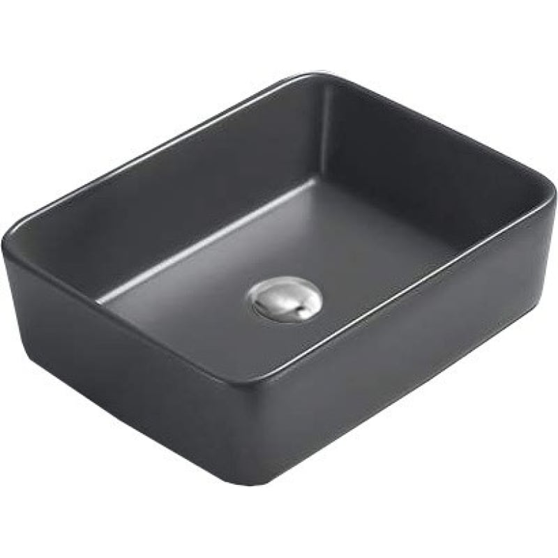 Mexen Catia countertop washbasin 48 x 37 cm, dark gray matte - 21314871