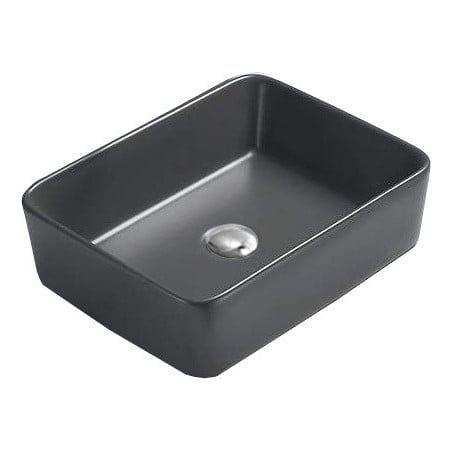 Mexen Catia lavabo sobre encimera 48 x 37 cm, gris oscuro mate - 21314871