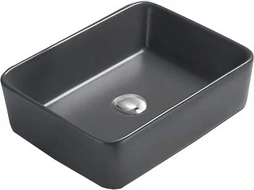 Mexen Catia lavabo de bancada 48 x 37 cm, cinza escuro mate - 21314871