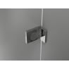 Mexen Lunar left-hinged shower enclosure 70 x 70 cm, transparent, chrome - 834-070-070-01-00-L