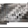Mexen Lunar Duo draaideur douchecabine 115 x 115 cm, transparant, geborsteld nikkel - 834-115L-115P-97-00