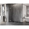 Mexen Lunar Duo tuš kabina s dvostrukim vratima 115 x 115 cm, prozirna, brušeni nikal - 834-115L-115P-97-00