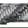 Mexen Apia douchecabine schuifbaar 125 x 100 cm, transparant, zwart - 840-125-100-70-00