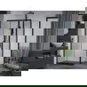 Mexen Apia douchecabine schuifbaar 125 x 100 cm, transparant, zwart - 840-125-100-70-00