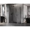 Mexen Lunar L Duo cabine de douche pivotante 115 x 110 cm, transparent, gris canon brossé - 834L-115L-110P-66-00