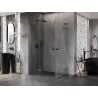 Mexen Lunar L Duo cabine de douche pivotante 115 x 110 cm, transparent, gris canon brossé - 834L-115L-110P-66-00
